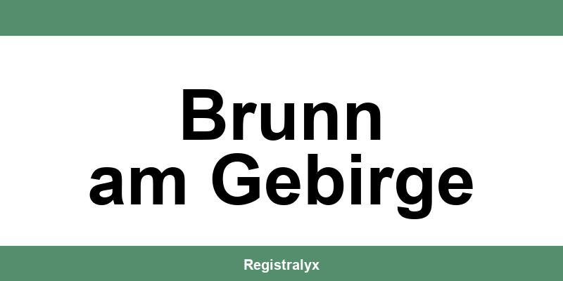Telefonnummer und Öffnungszeiten des Meldeamts in Brunn am Gebirge